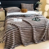 Wholesale thickened double-sided solid color blankets, office nap blankets, milk wool, flannel, little otter wool blankets, DB home textiles details Picture